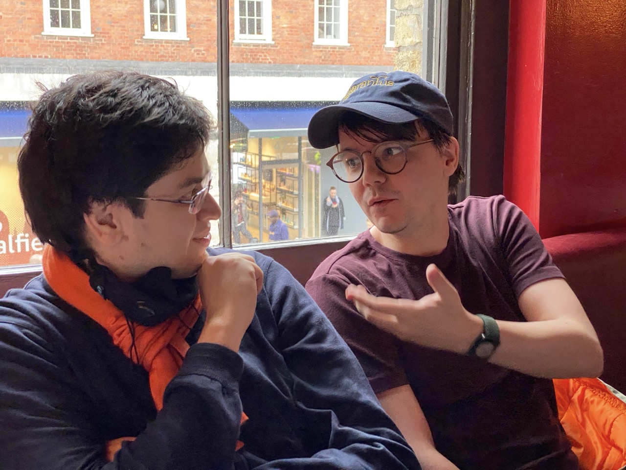 Husban and Gary in deep conversation