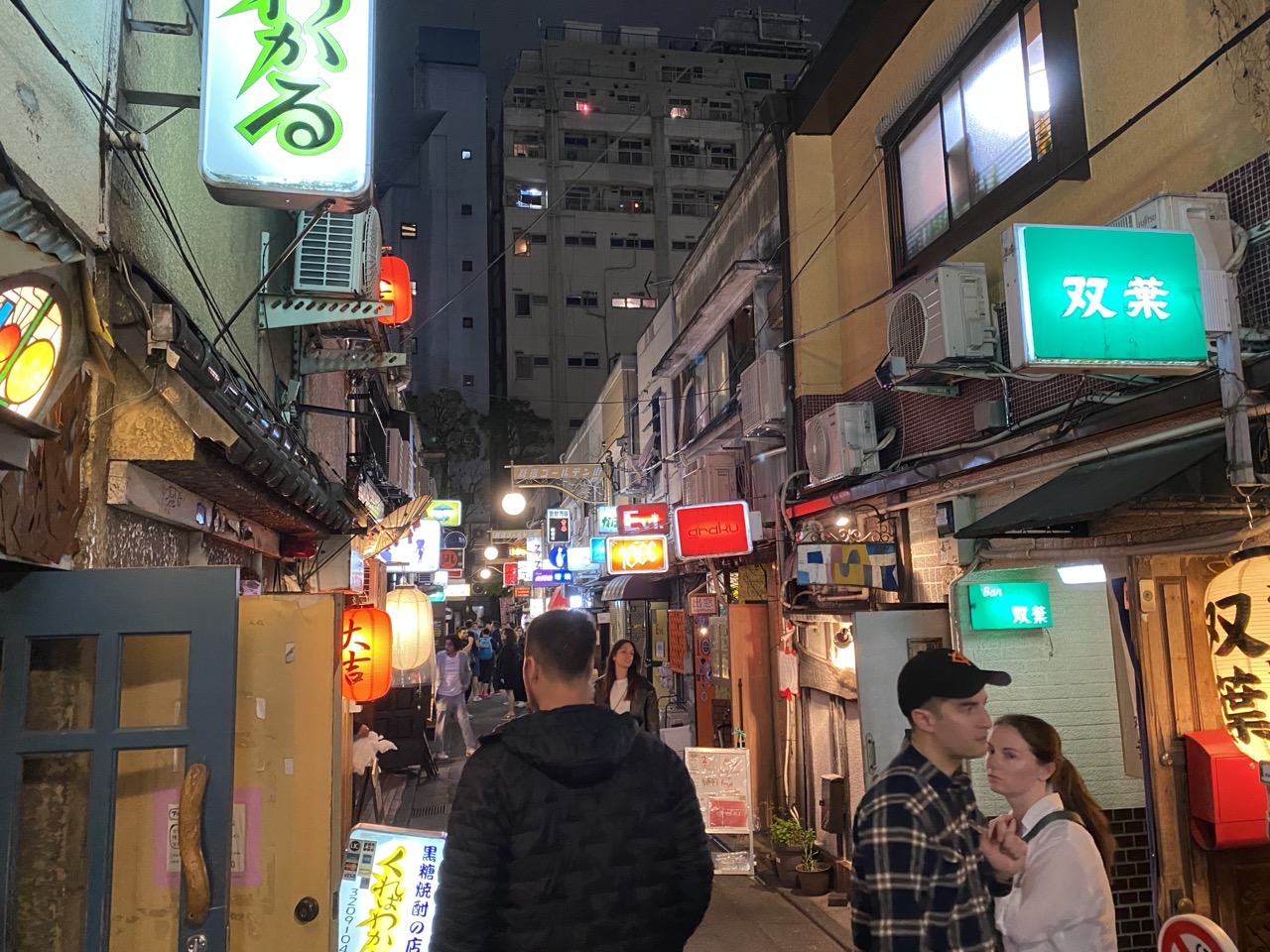 Many tiny pubs in the Golden Gai