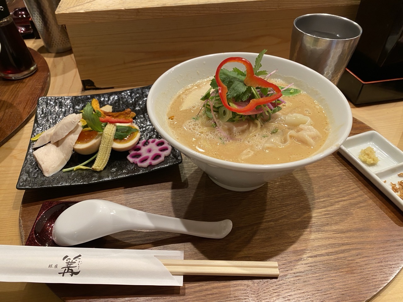 A bowl of ramen we had in Ginza