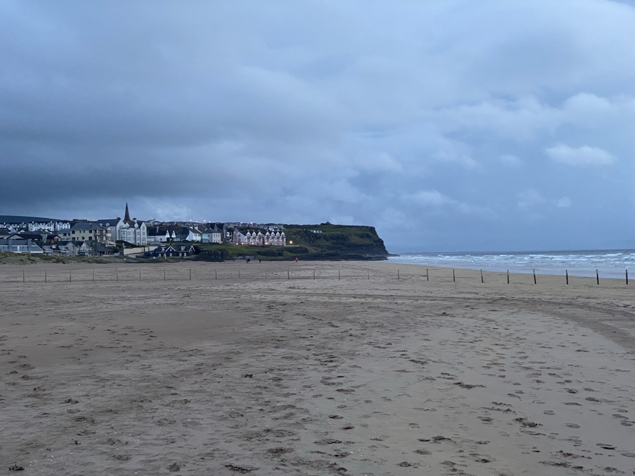 Castlerock beach at dusk