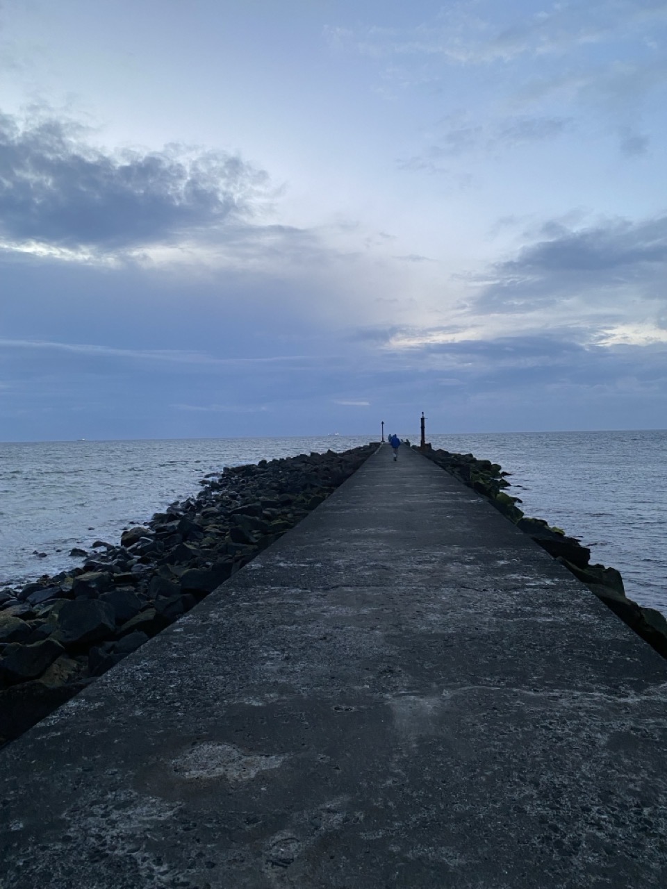 The view along the pier