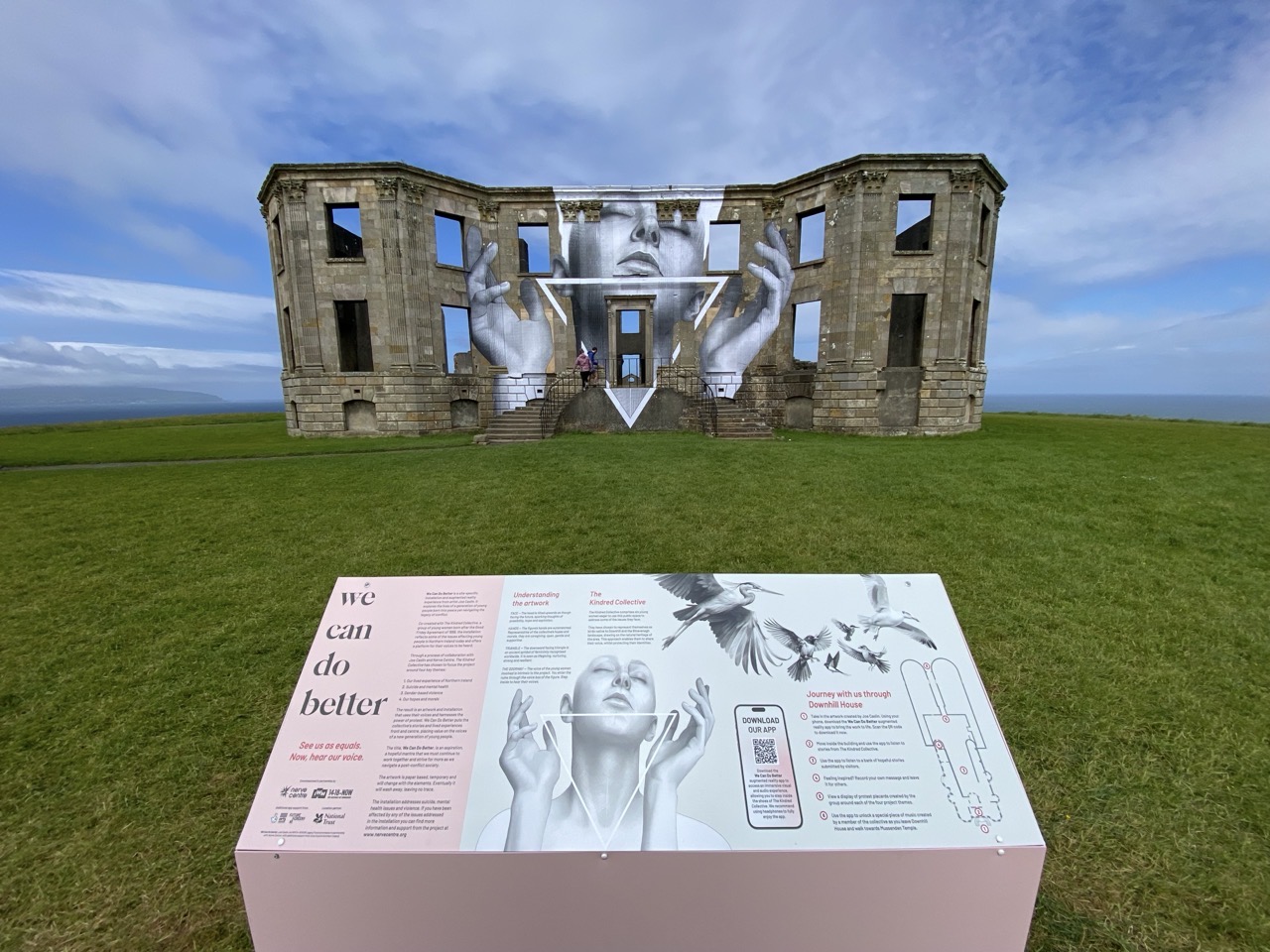 Big Art, with plaque