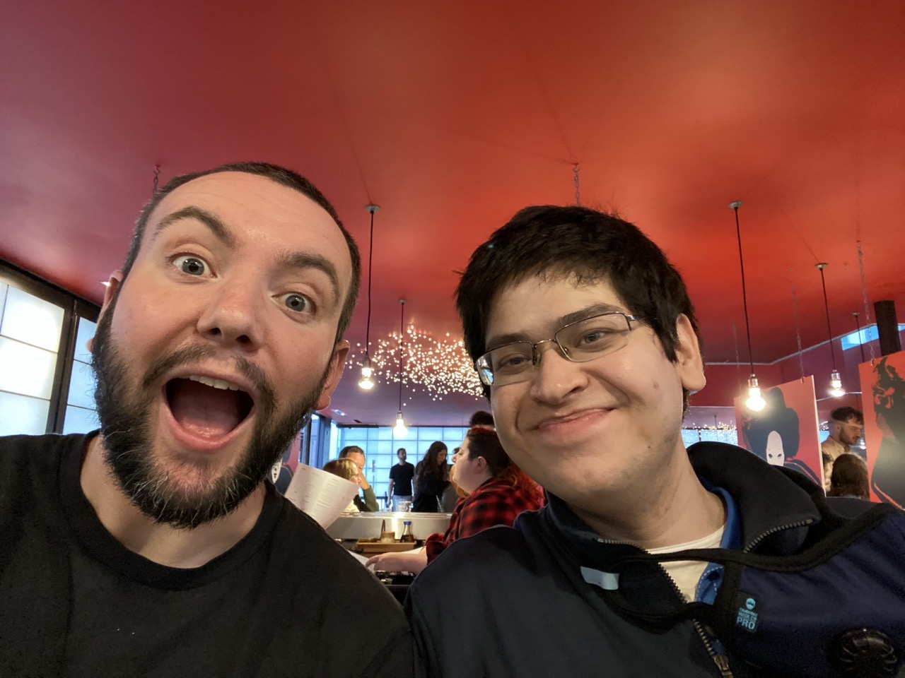 Me and Husban looking delighted.