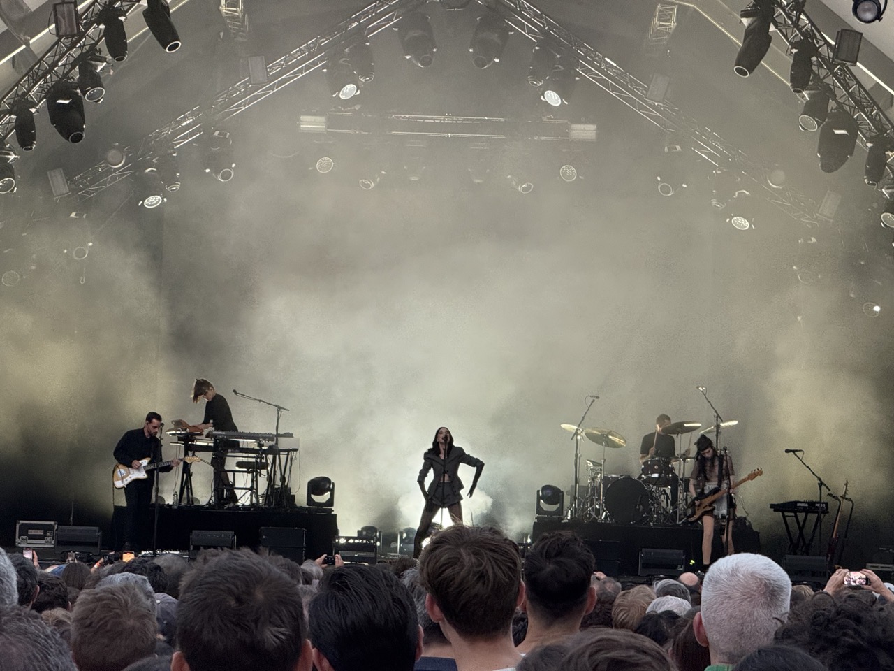 St Vincent on stage