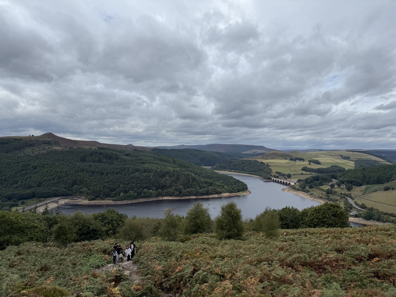 View over Ladybower reservoir