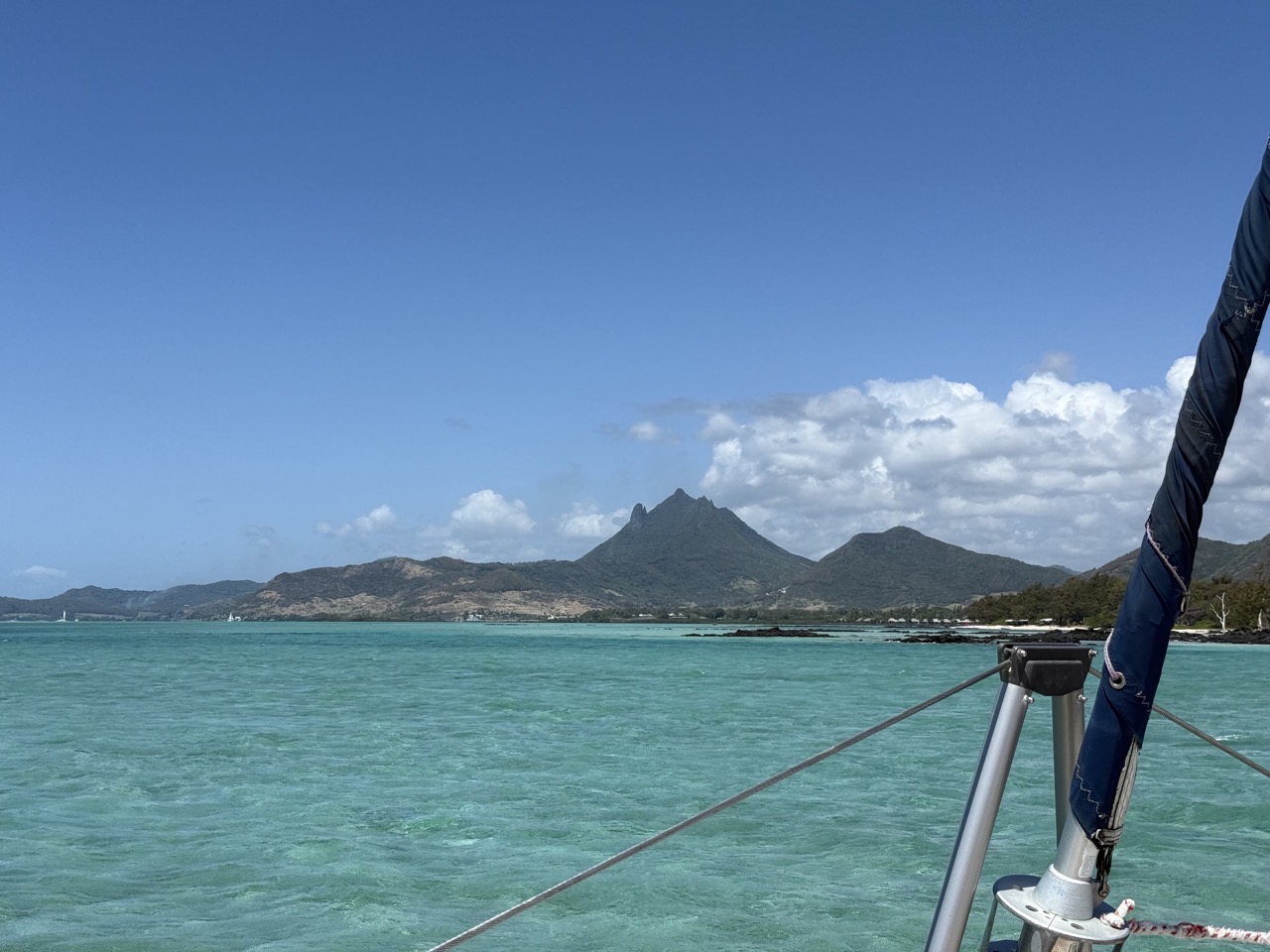 The sea from our catamaran trip