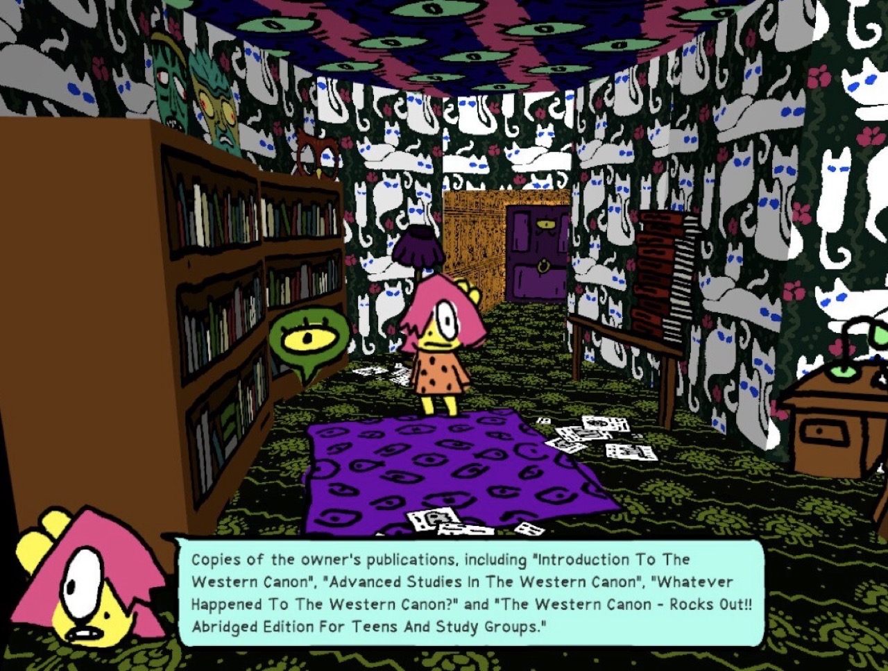 Screenshot from Anthology of the Killer showing western canon