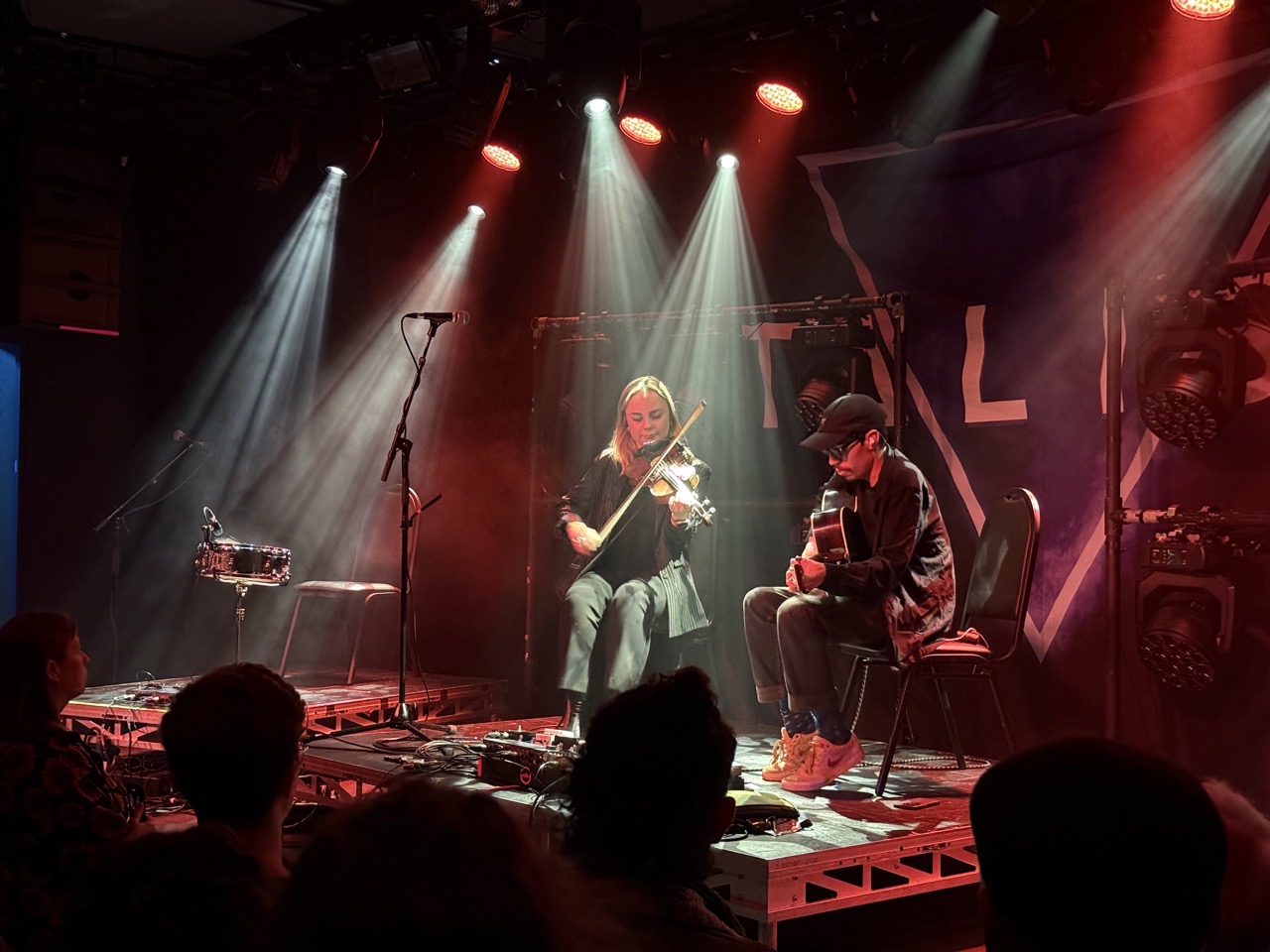 Half of Astro Bloc on stage at Metronome