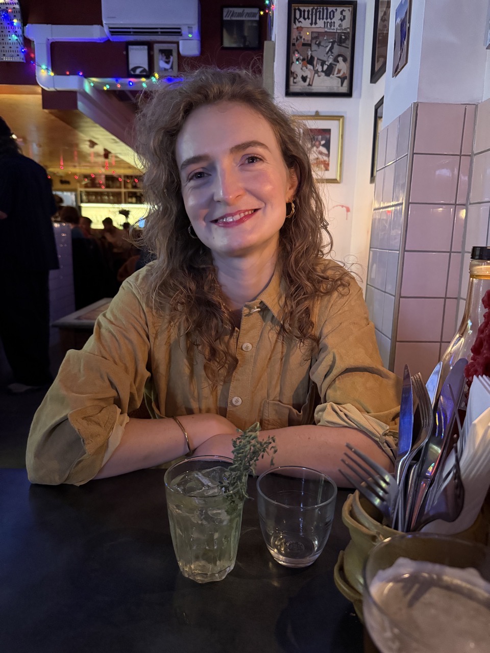 My very beautiful and wonderful wife in restaurant the other day