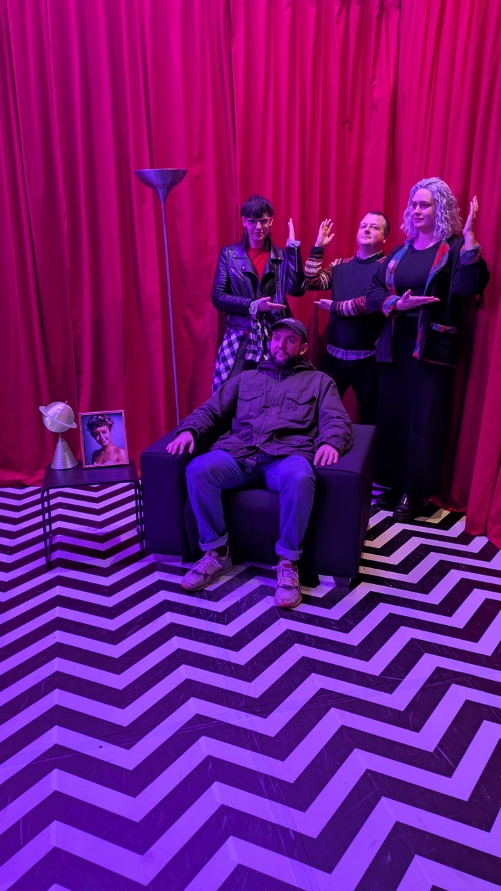 Me and my pals in the Red Room