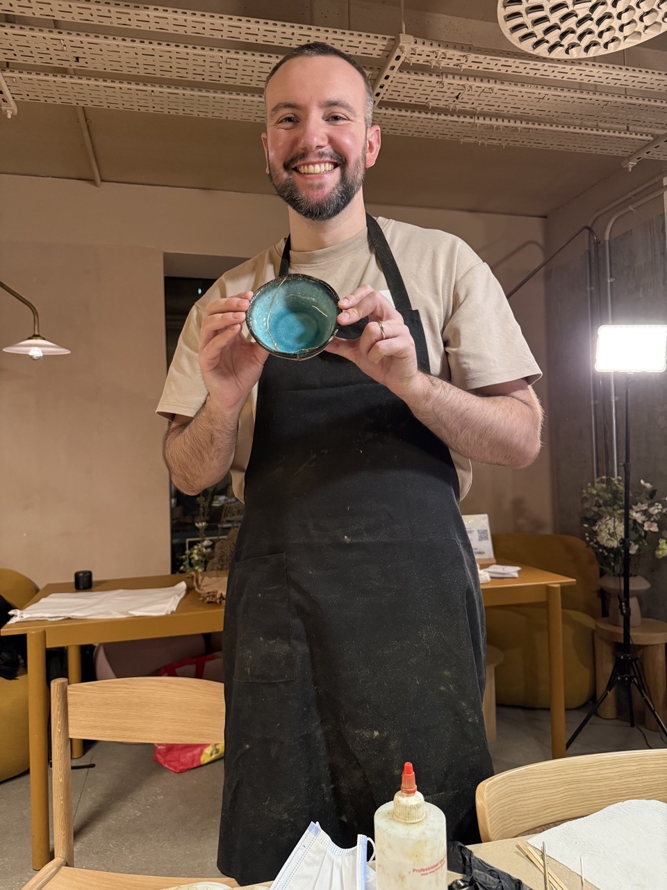 Me with bowl looking justifiably very proud