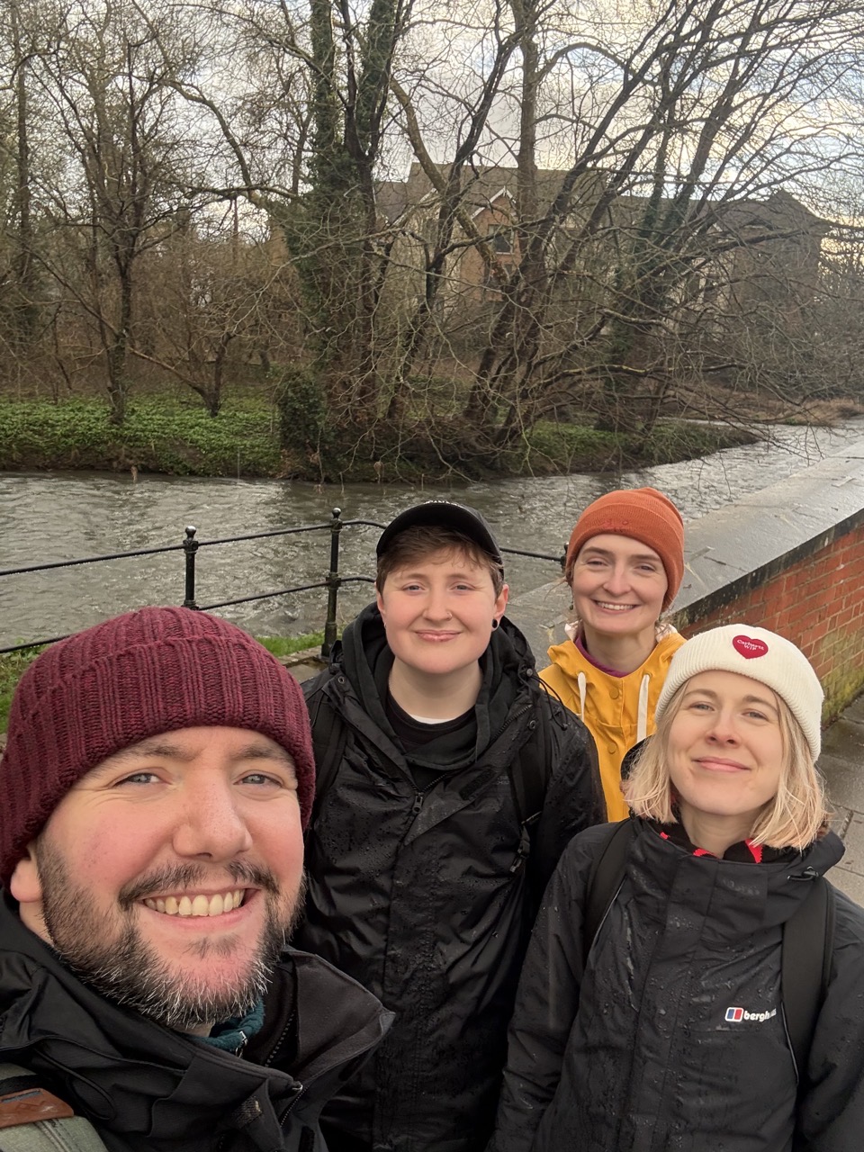 Me and my pals, slightly bedraggled