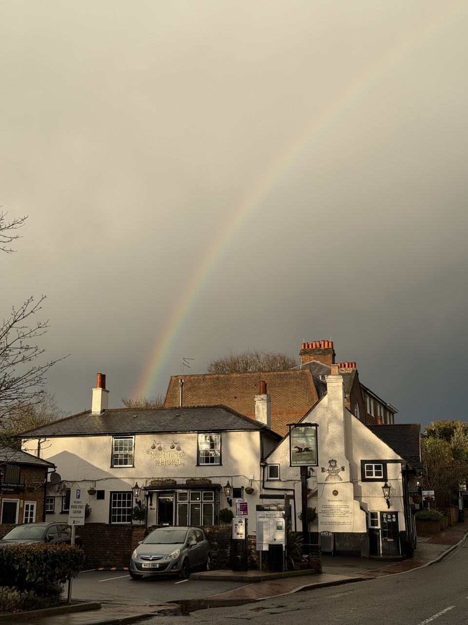 Pub with rainbow