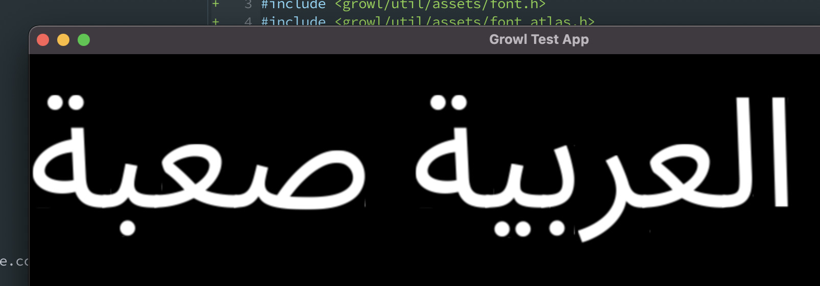 A screenshot showing some arabic text